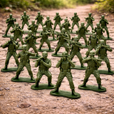 50x Toy Soldiers Green Plastic Soldier Figures Army Men for Boys Birthday Gift