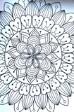 Mandalas Colouring Book A4 - Adult Anti Stress 48 Page Book To Relax Mind Gift