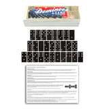 Dominoes Game 28 Piece Double Six Domino Set Kid Travel Box Childrens Party Game