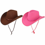 Adult Texan Cowgirl Cowboy Hat Wild West Hen Stag Fancy Dress Party Mens Women