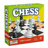 Chess Set Family Board Game 32 Piece Kids Traditional Folding 2 Player Game 35cm
