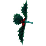 Holly Christmas Cake Topper Set Pack of 6 Yule Log Cupcake Berry Xmas Decoration