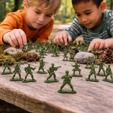 50x Toy Soldiers Green Plastic Soldier Figures Army Men for Boys Birthday Gift