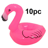 10x Inflatable Flamingo Drink Holders Floating Cup Hot Tub Swim Pool Bath Toy