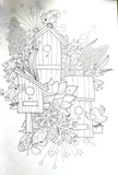 Garden Colouring Book A4 - Adult Anti Stress 48 Page Book For Relaxing Mind Gift