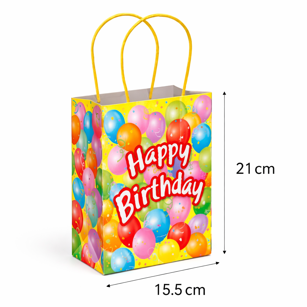 Birthday Party Gift Bags With Handle Small Present Paper Loot Favours Party Bag
