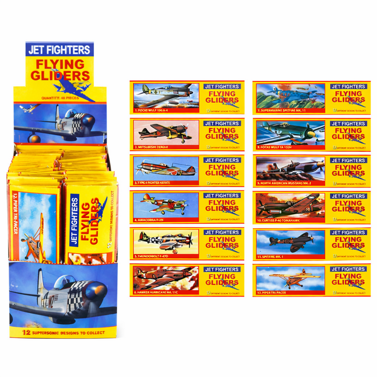 Flying Glider Plane Toy For Boys Birthday Party Bag Filler For Kids Jet Fighters