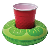 4x Inflatable Lemon Drink Holders Hot Tub Swimming Pool Cup Can Float Bath Toy