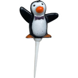 Penguin Christmas Cake Topper Pack of 12 Yule Log Cupcake Mini Xmas Decoration