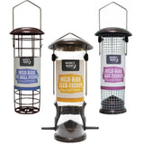 Bird Feeder Seed Nut Suet Ball Metal Hanging Wild Garden Bird Food Station Brown