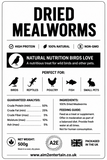 Dried Mealworms 500g Refill Bag 3L High Protein Wild Bird Food For Garden Birds