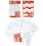 A4 Christmas Colouring Set With Pencils Stickers Stocking Filler For Kids Gift