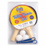 Table Tennis Set Ping Pong Racket Bats Balls & Net 2 Player Indoor Outdoor Game