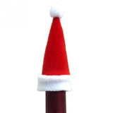 Christmas Table Decoration Bottle Topper Xmas Hat Mini Red Santa Wine Gift Idea