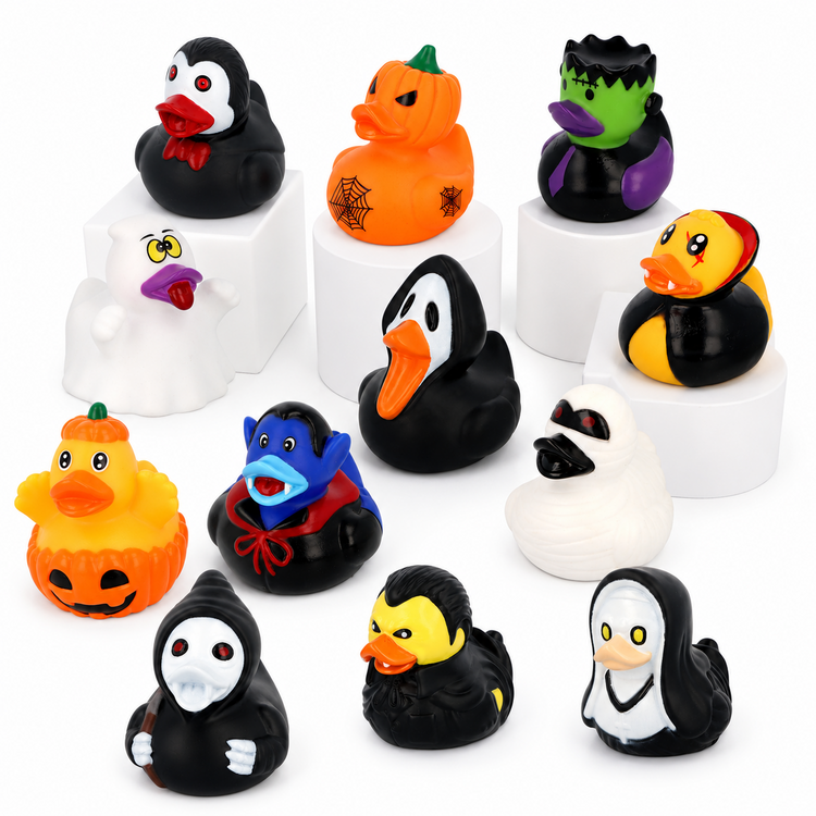 Halloween Rubber Duck Spooky Decoration Bath Toys Party Bag Fillers Kids Prizes