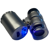 Mini 60X Pocket Microscope Hydroponic Garden Plant Bud Pest Magnifier LED Light