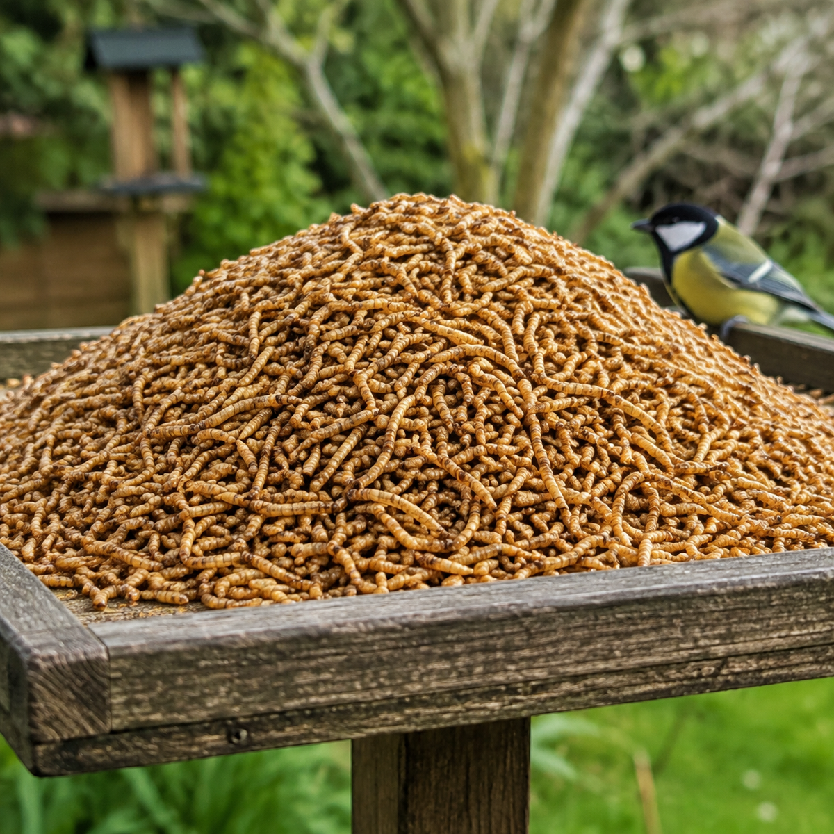 1kg Dried Mealworms Wild Bird Food High Protein Premium Garden Birds Feed
