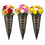 Grave Vase Spike Funeral Memorial Flower Pot Holder Loving Memory Container