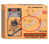 Finger Skateboard & Halfpipe Ramp Set Mini DIY Wood Skate Park Fingerboard Gift