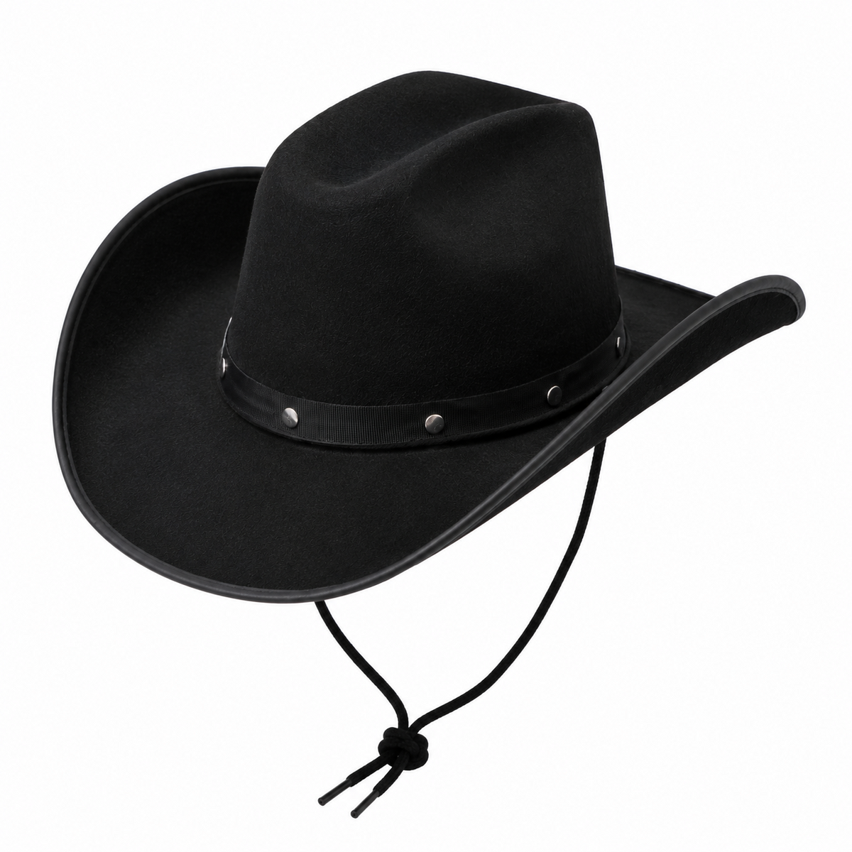 Black Cowboy Hat Western Fancy Dress Party Festival Cowboy Cowgirl Accessory
