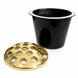 Grave Pot Insert with Lid - Flower Vase Holder For Memorial Cemetery Grave Stone