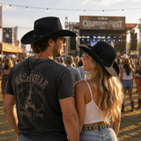 Black Cowboy Hat Western Fancy Dress Party Festival Cowboy Cowgirl Accessory