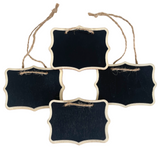 Wooden Chalkboard Message Board Signs 8x Hanging Blackboard Cafe Table Display