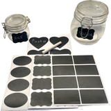 Jar Label Chalkboard Sticker Black Board Kitchen Food Storage Tub Marker Idea