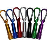 96x Mini Torch Carabiner Clip Keyring Bright LED Emergency Camping Night Light