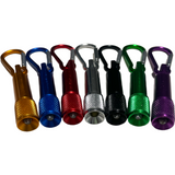 7x Mini Torch Carabiner Clip Keyring Bright LED Emergency Camping Night Light
