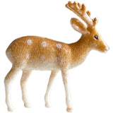 6pc Reindeer Cake Topper Set Christmas Yule Log Mini Festive Winter Decoration