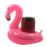 4x Inflatable Flamingo Drink Holders Pink Float Cup Can Hot Tub Pool Bath Toy