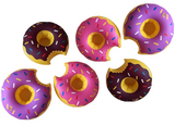 Inflatable Doughnut Drink Holders Pack of 6 Floating Swimming Pool Hot Tub Party