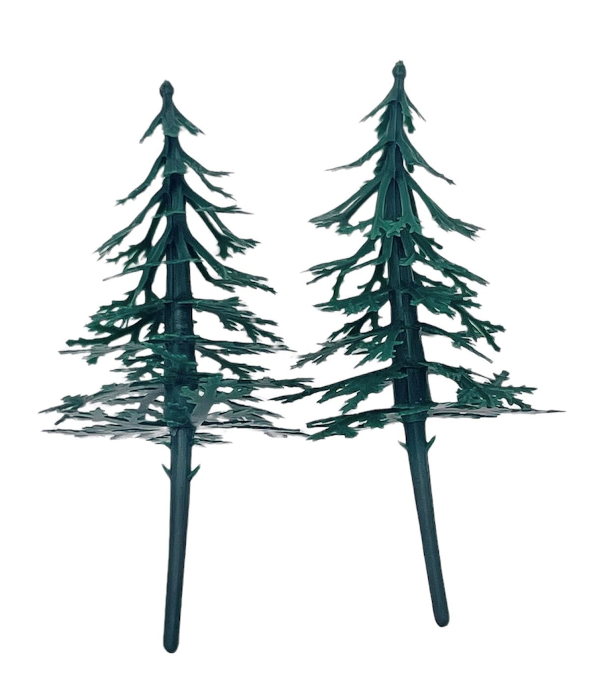 Christmas Tree Cake Topper Set pack of 6 Fir Forest Yule Log Cupcake Decoration
