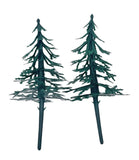 Christmas Tree Cake Topper Set pack of 6 Fir Forest Yule Log Cupcake Decoration