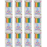 Mini Colouring Pencils 12 Packs of 6 Boys Girls Party Bag Fillers Lucky Dip Toys