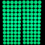 120pc Glow In The Dark Sticker Dot Round Luminous Sheet Self Adhesive Room Decal