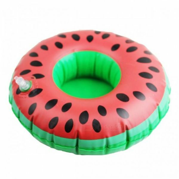 4x Inflatable Drink Holder Watermelon Float Cup Hot Tub Swim Pool Party Bath Toy