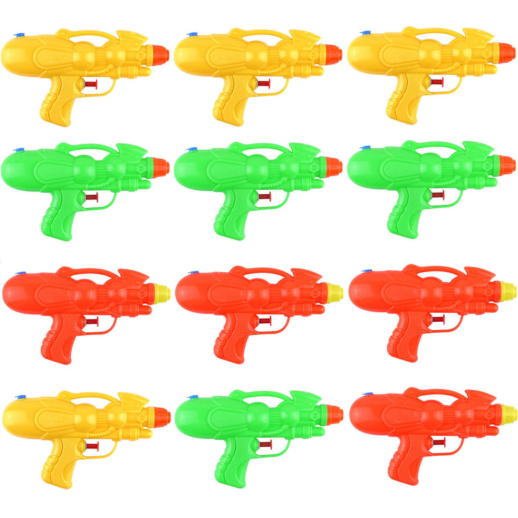 12x Water Pistol Set Kids 17cm Toy Gun Pump Shooter Outdoor Summer Garden Party