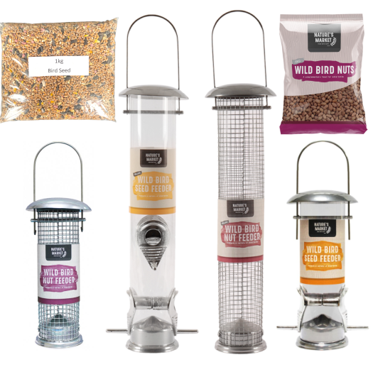 Hanging Bird Feeder For Wild Nature Garden Seed or Nut Food Feed Station Gift