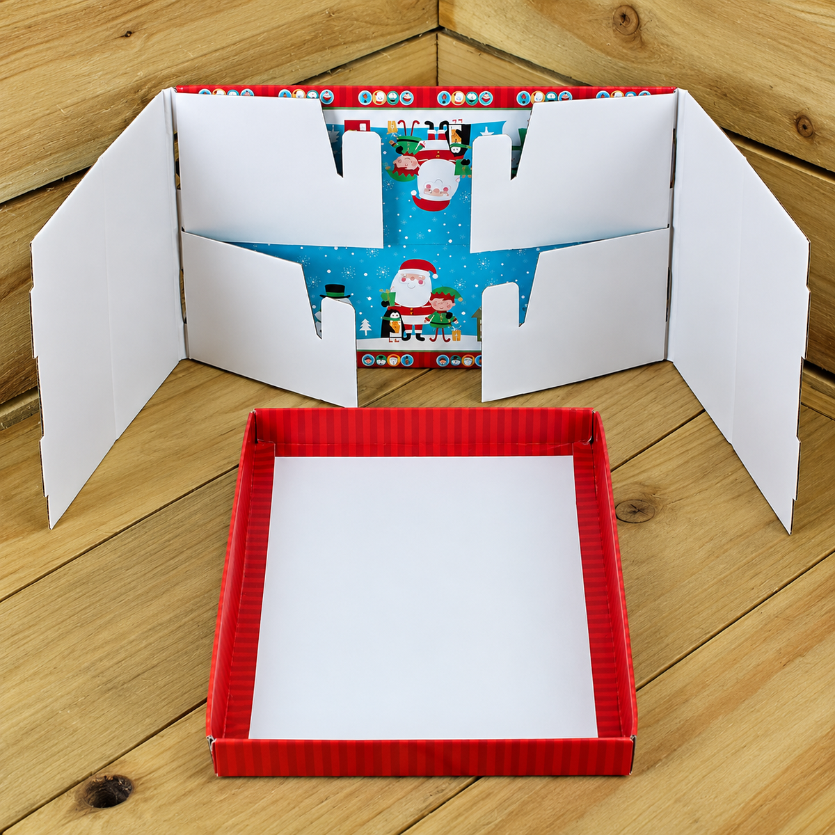 Christmas Eve Boxes Pack of 6 Xmas Gift Box Kids Festive Hamper 32 x 21 x 11cm