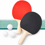 Table Tennis Set Ping Pong Racket Bats Balls & Net 2 Player Indoor Outdoor Game
