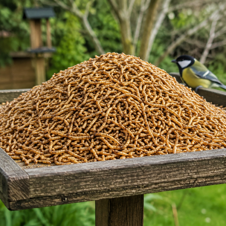 2kg Dried Mealworms Wild Bird Food High Protein Premium Garden Birds Feed