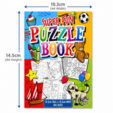A6 Mini Puzzle Colouring Books for Kids Party Bags Fillers Boys Girls Fun Games