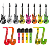 Inflatable Music Instruments Fancy Dress Prop Blow Up Band Party Gift Set Idea
