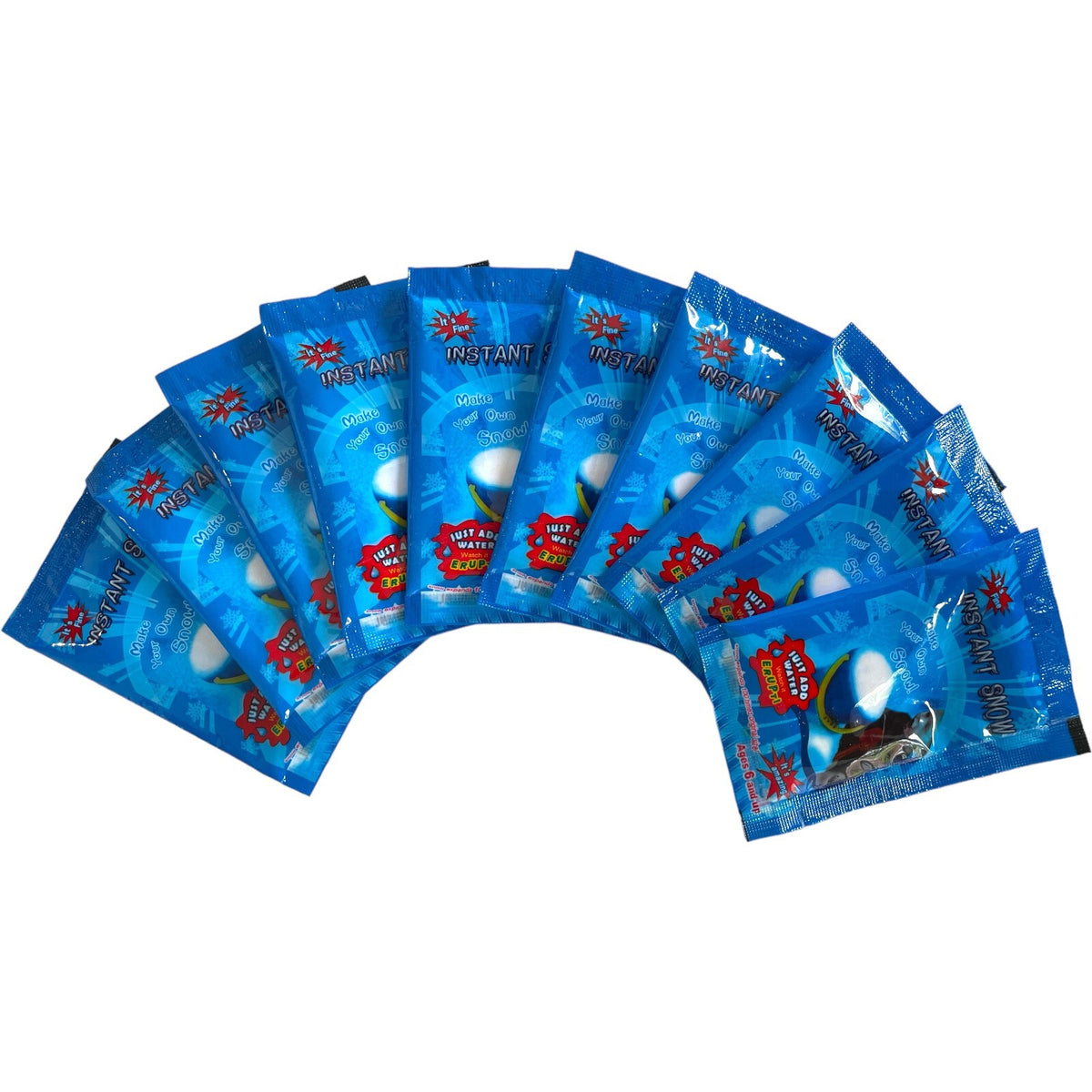Fake Snow Christmas Decoration Powder 10 packs Magic Instant Artificial Kids Fun