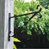 Hanging Basket Brackets 10" Pack of 4 Metal Wall Mount Garden Plant Hangers