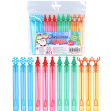 pack of 12 Chirstmas bubble tubes