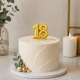 18th Birthday Cake Candle Topper Gold Anniversary Glitter Age Number Party Gift