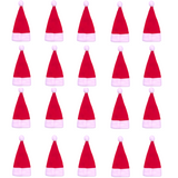 Pack of 20 Christmas bottle topper hats